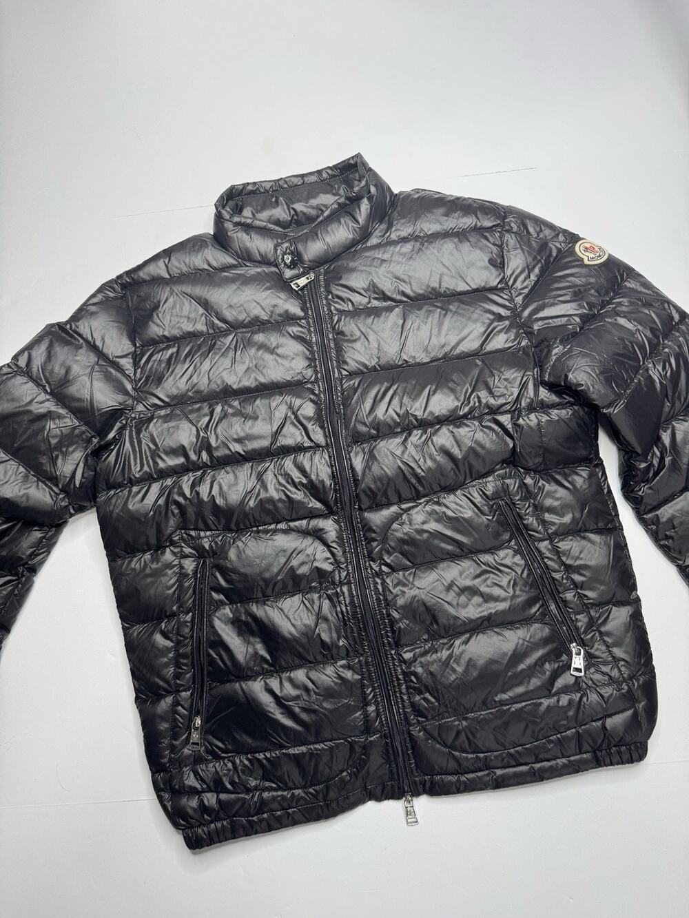 Moncler Acorus Mens Size 1 Small Black Longue Saison Down Puffer Jacket
